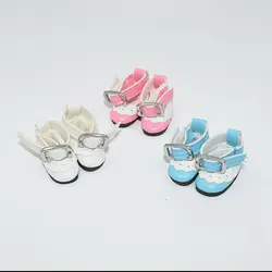 2.8CM New Casual Cute Cowhide Dolls Shoes for 1/8 OB11 Shoes Leather 1/12 BJD Doll Shoes For obitsu11GSCbody9OB11 Doll Boots