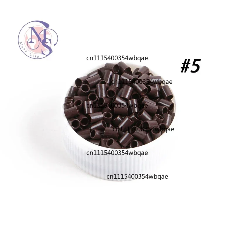 ZOCI-FOR-1000Pcs/Bottle 3.0x2.4x4mm Straight Copper Micro Ring Beads No Flared Locks For I Tip Hair Extension