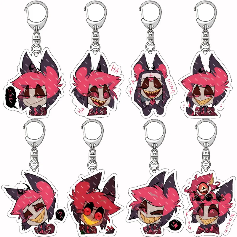 

Alastor Popular Anime Two-dimensional Surrounding Acrylic Keychain Character Pendant Collection Cute Anime Keychain Collection