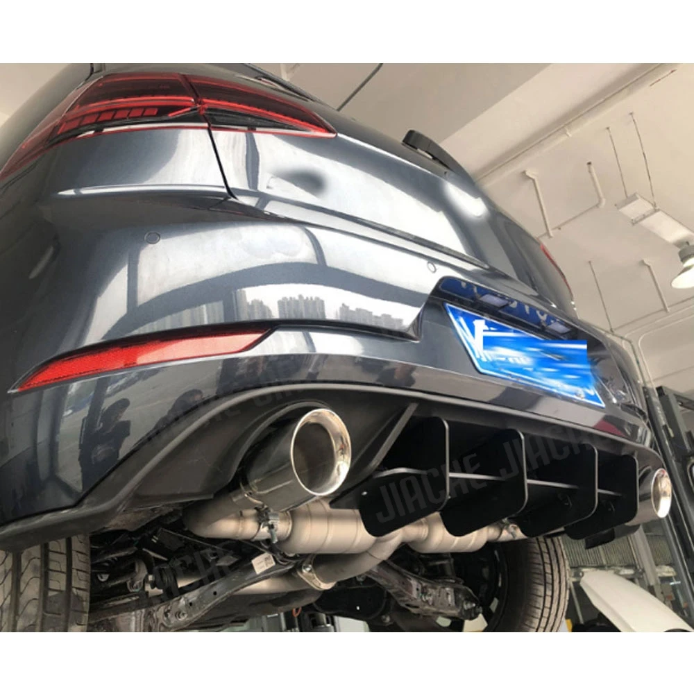 

JCYECF Rear Lip Diffuser Trim Cover For Volkswagen Golf VII MK7 7.5 GTI R Fins Shark Style Back Bumper Guard