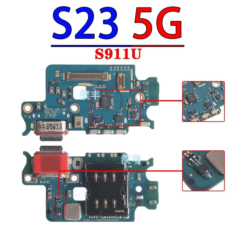 Usb Dock Charger Port for Samsung Galaxy S23 S22 Plus Ultra S901 S906 S908 S911 S916 S918 B U N 0 Charging Board Module