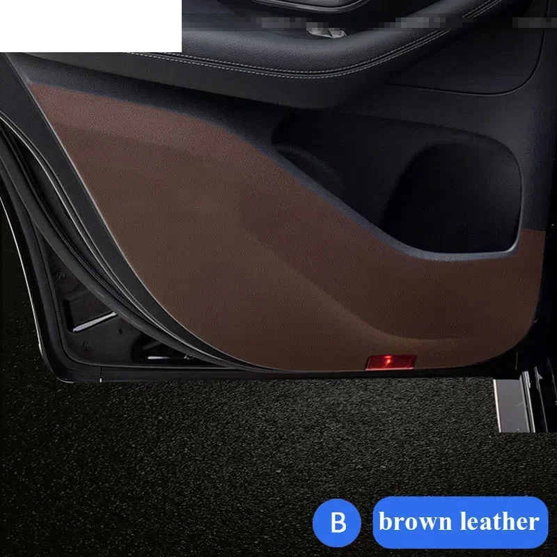 Pegatina de fibra de carbono de gamuza para puerta, cubierta antipatadas para Mercedes Benz GLE W166 W167 V167 GLE350 GLE450 GLE Coupe C292 C167