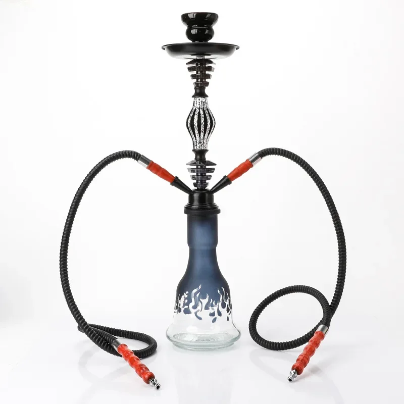 Hookah Aluminum Ball Medium Double Tube Smoking Set Bar KTV Smoking Pot
