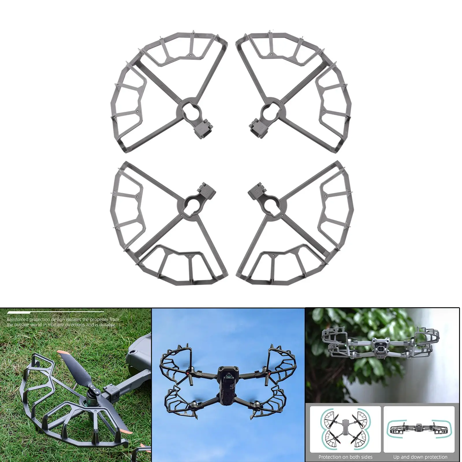4 piezas protector de hélice cubierta de hoja parachoques Prop a prueba de arañazos para