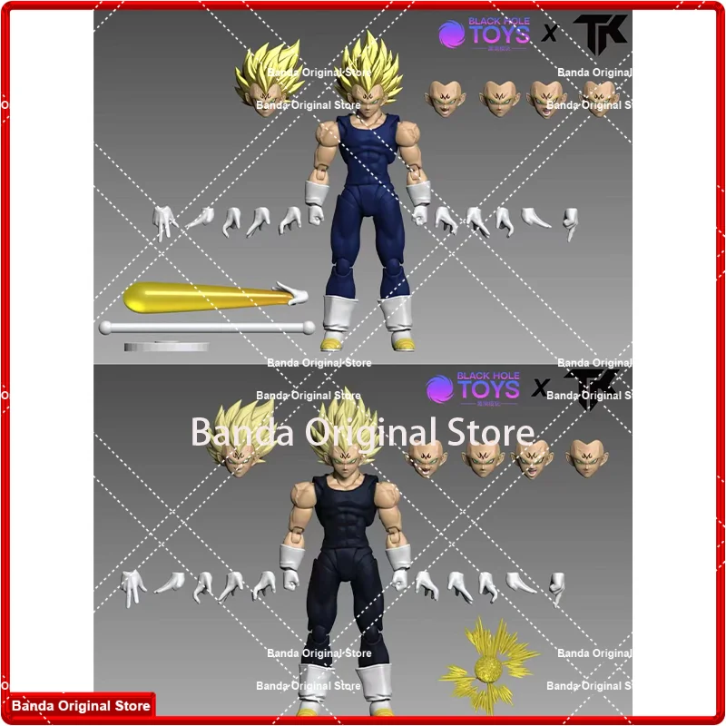 100% In Stock Original Black Hole Toys Dragon Ball SHF Super Saiyan SSJ Majin Vegeta Full Power Anime Action Figures Model Toys