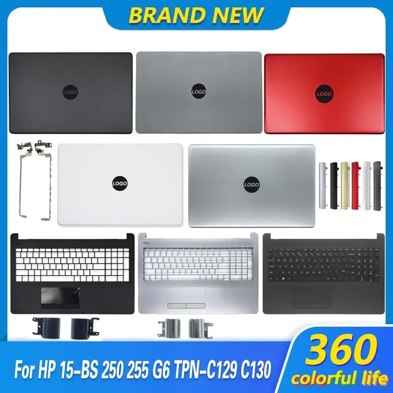 NEW For HP 15-BS 15-BW 15-RA RB 250 G6 255 G6 Laptop LCD Back Cover/Front bezel/Hinges/Palmrest/Bottom Case Top Lower Cover 15.6