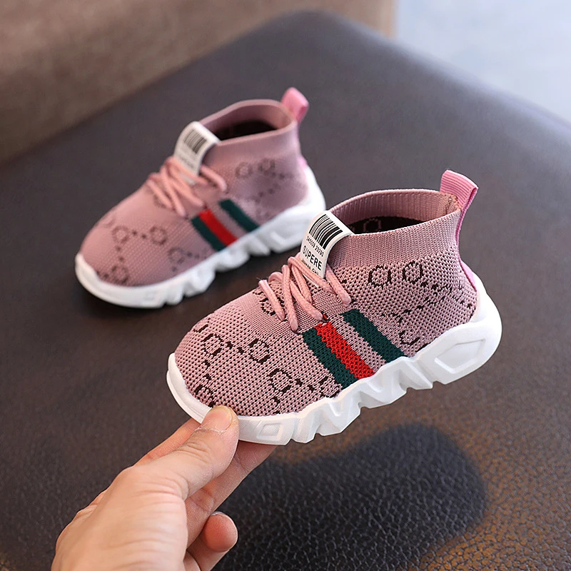 Kid Baby First Walkers Shoes 2022 Spring Infant Toddler Shoes Girls Boy Casual Mesh Shoes Soft Bottom Comfortable Non-slip Shoes