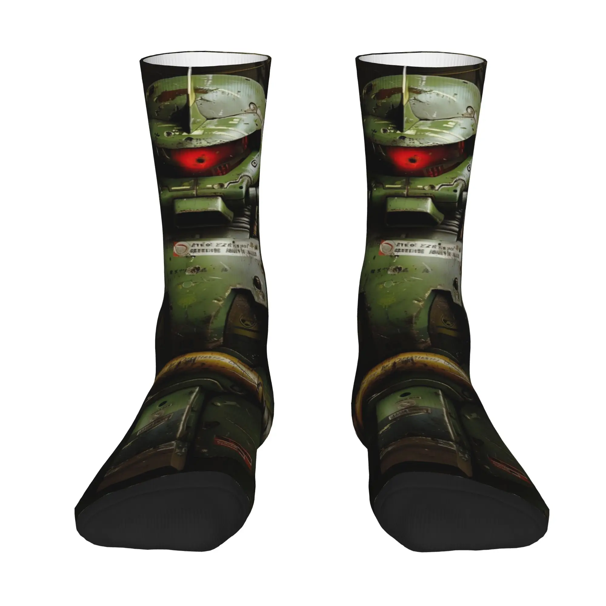 Funny Sock BANDAI Gundam 36 Rock Seamless Pattern Printed Men Socks Novelty Men's Socks