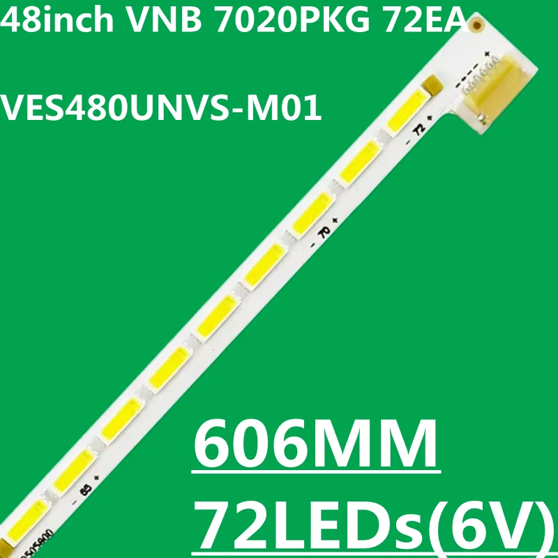 

10PCS LED Strip For TX-48C300B TX-48CW304T VESTEL 48''17ELB58NLR0 VES480UNVS-3D-M01 48HL690 48L3433DG 48L1433D LSC480HJ02