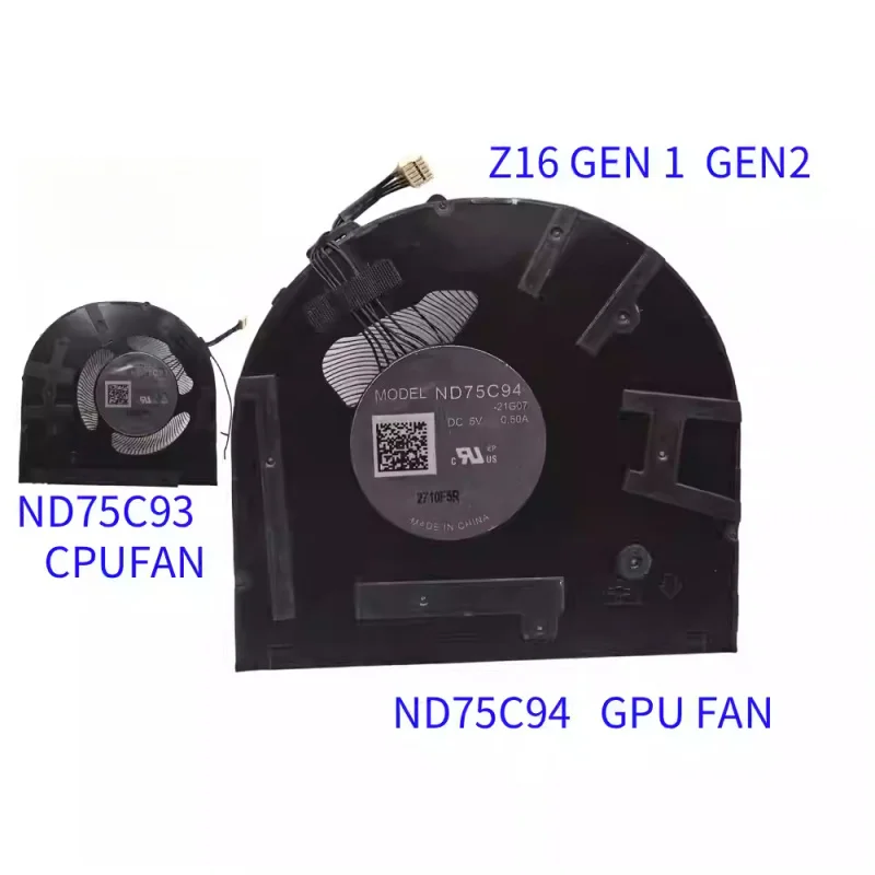 

New for Lenovo Thinkpad Z16 Gen1 Gen2 fan ND75C93 ND75C94