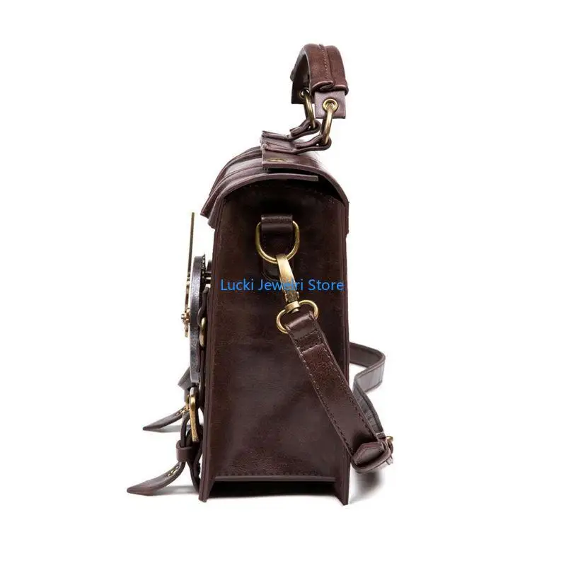 

193E Steampunk Gear Crossbody Bags Retro Bags Gothic Shoulder Handbags Satchel Phone for Women Ladies