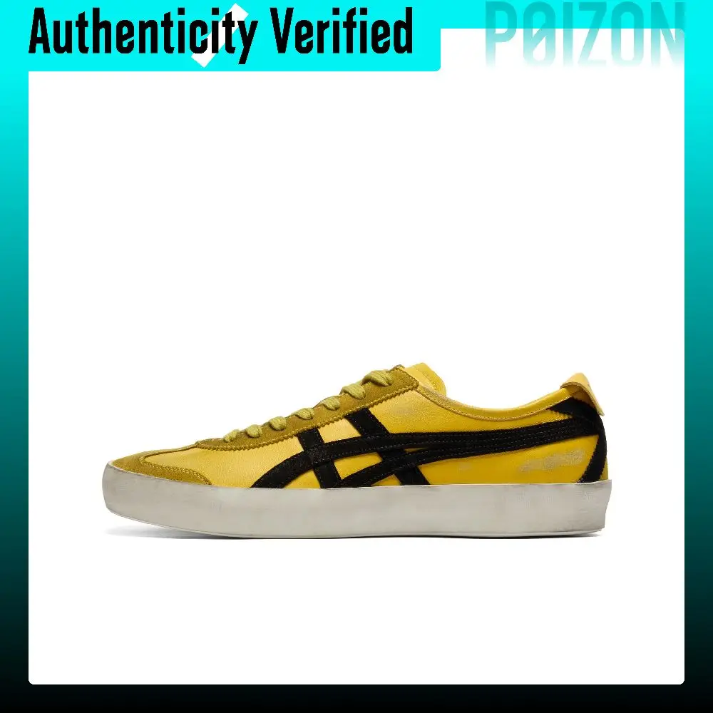 Onitsuka Tiger MEXICO 66 Abrasion Resistant Low top Casual Shoes Unisex Yellow Black 1183C549-750