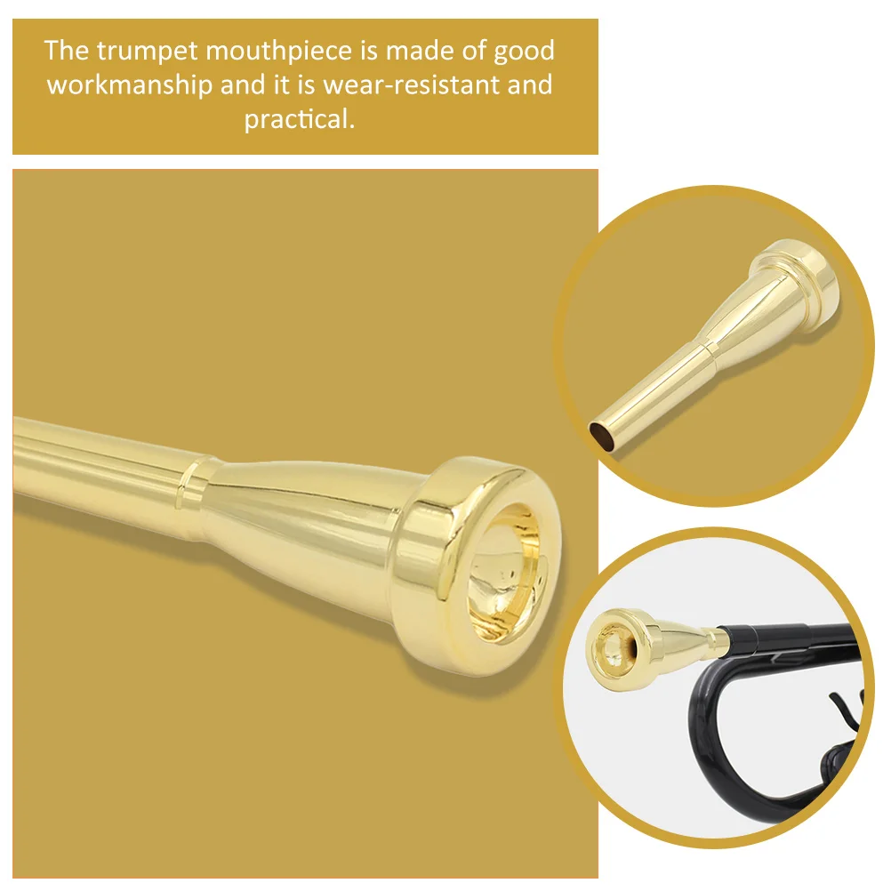 

Trumpet Mouthpiece Horn for Connector Mouthpieces Musical Instruments Accessory Parts and Accessories