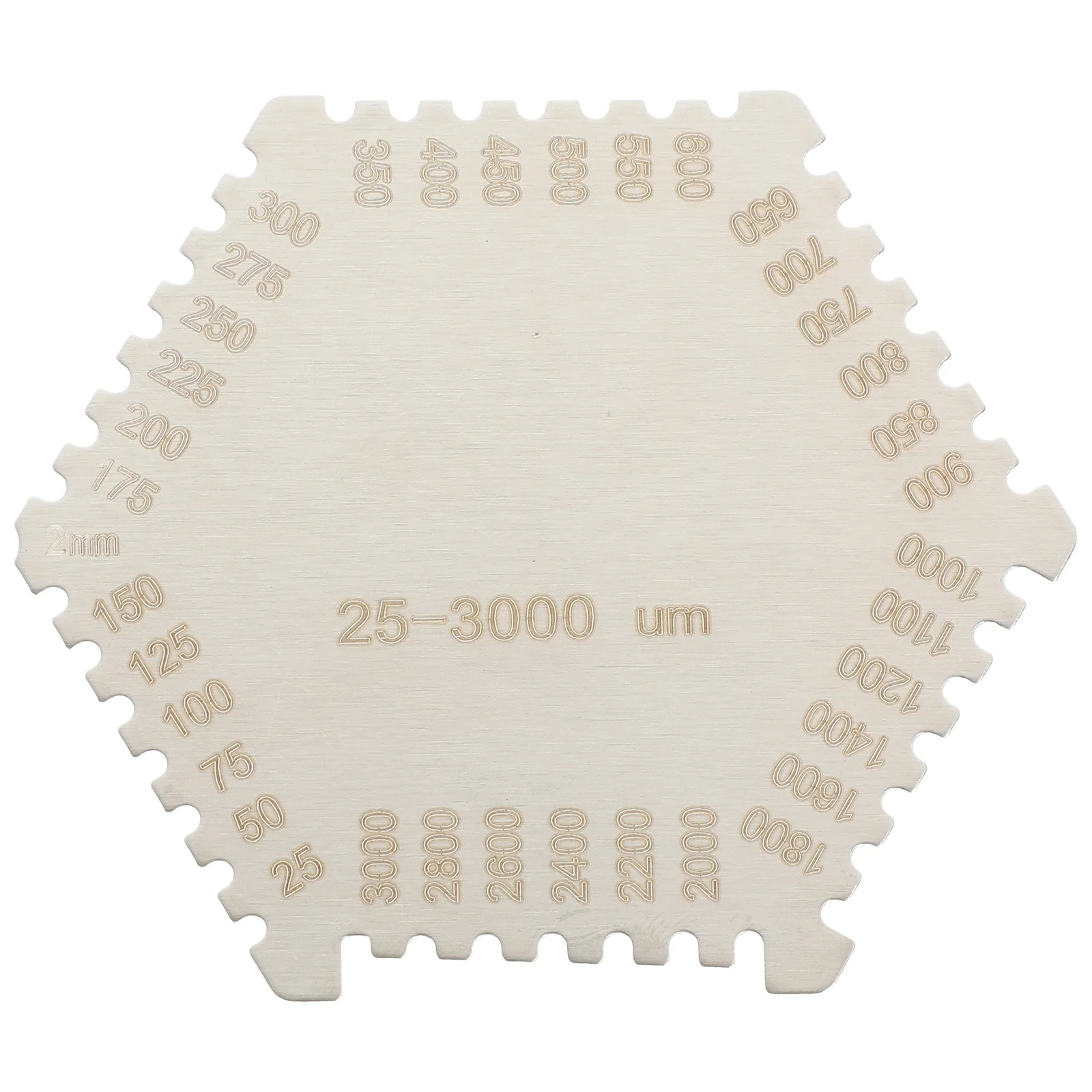 المهنية الفولاذ المقاوم للصدأ قياس سمك الفيلم الرطب أداة قياس عالية الدقة لتطبيقات الطلاء الصناعي الصلب