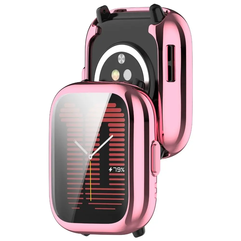 New Full Cover TPU Case Smart Watchband Screen Protector Bumper Soft Protective Shell for Amazfit Active Smart Watch