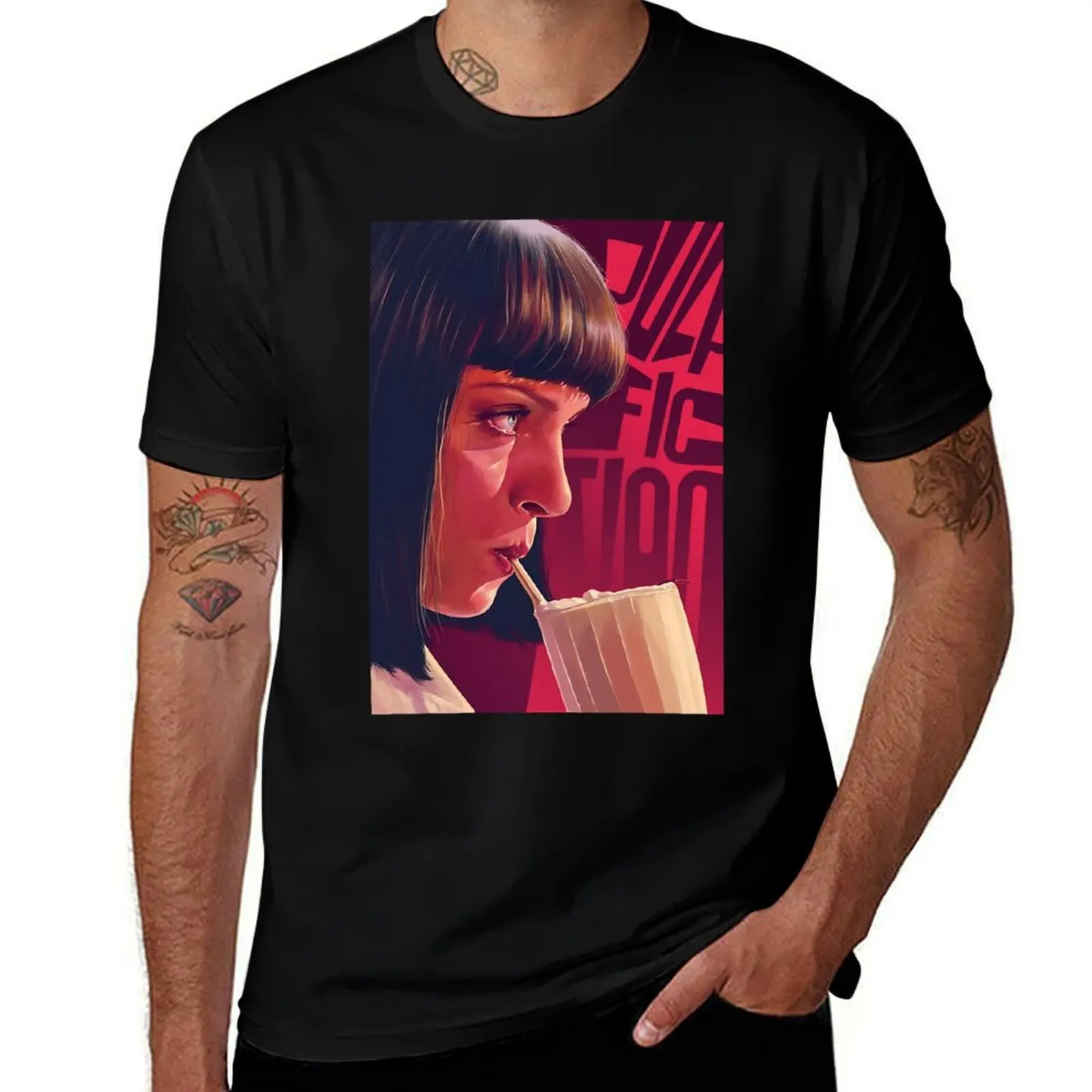Mia Wallace Pulp Fiction T-Shirt Ultra Soft Breathable Tee Top