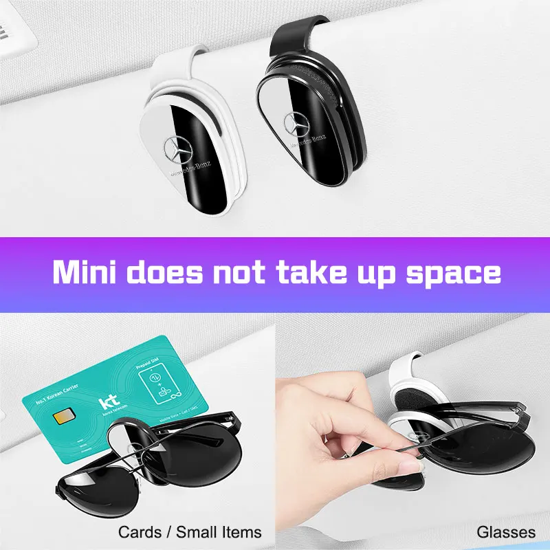 سيارة الشمس قناع نظارات كليب لمرسيدس بنز AMG W177 W205 W210 ABC E S G الفئة GLC CLE CLA GLS حامل النظارات الشمسية الملحقات