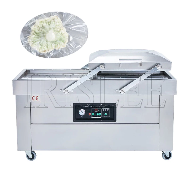 

Double Chamber Vacuum Packing Machine High Efficiency Vacuum Packer Equipment Stainless Steel Chamber Vacuum Sealer DZ-500