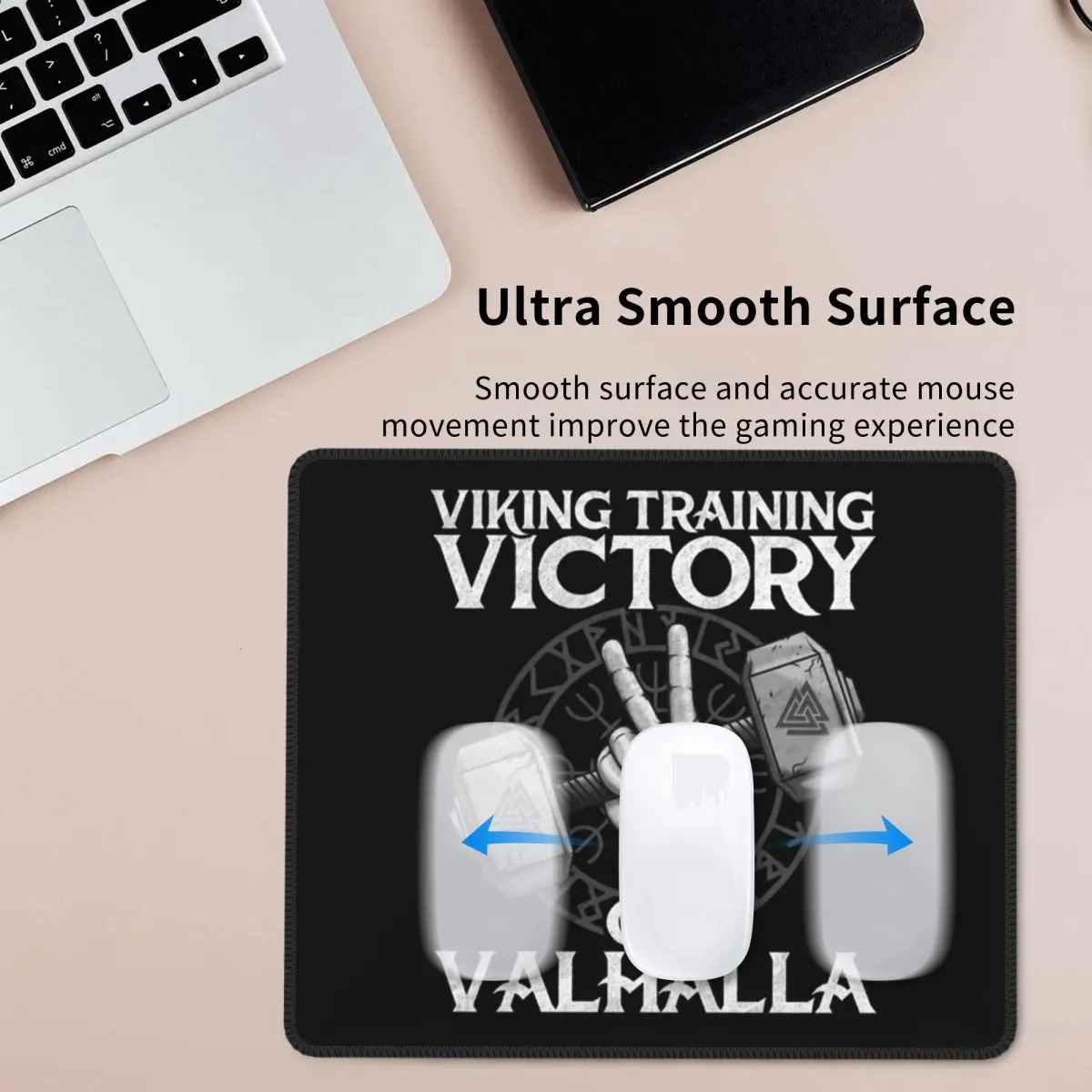 Viking Training Victory Or Valhalla Mouse Pad Computer Keyboard Mouse Mat Gamer PC Desk Mat Office Accessories Table Mats