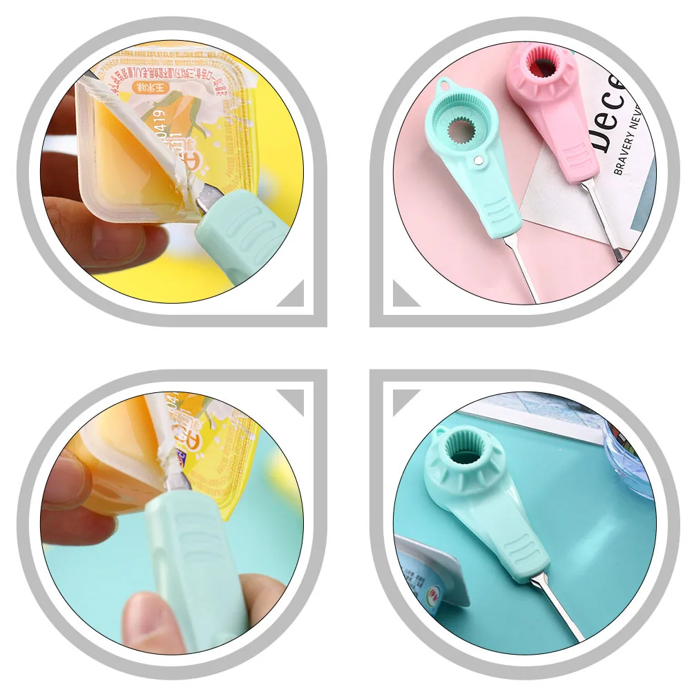 

Multipurpose Lid Opener Premium Manual Bottle Lid Lifter for Jelly Bags Yogurt Box Drink Caps Magnetic Kitchen Accessory