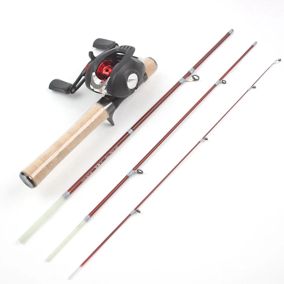 NEW 1.4M Ul Slow Spinning Casting Lure Rod and Reel Set 1.5-8g Lure Rods Ultra Light Solid Tips Trout Stream Fishing Pole Pesca