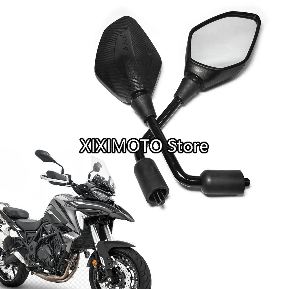 Motorcycle Rearview Mirrors For Benelli TRK702 TRK702X TRK 702X Motorbike Side Mirrors 10mm Side Rearview Mirrors TRK 502X