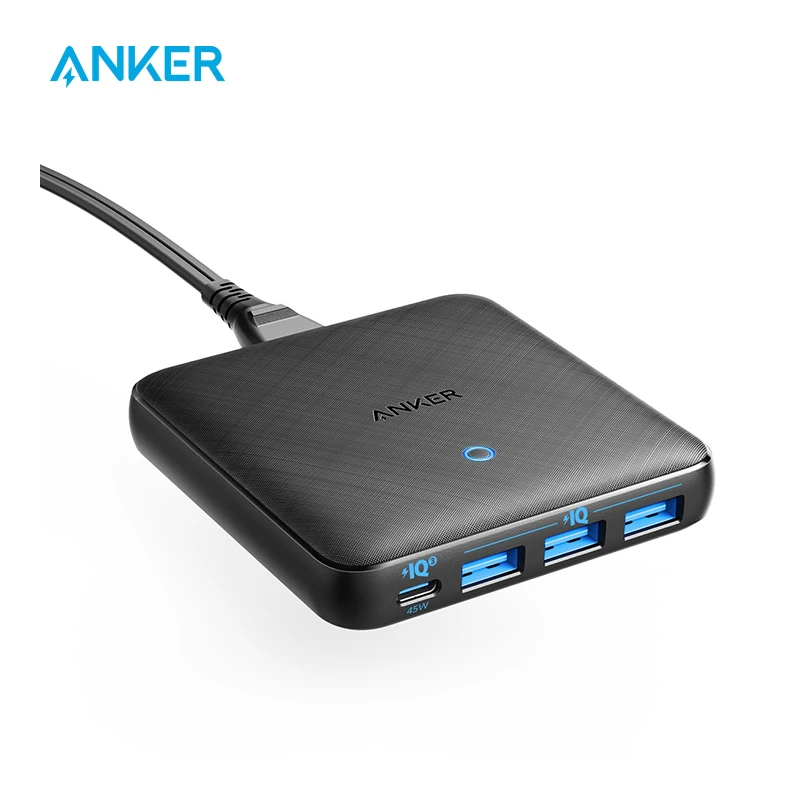 Anker GaN 65W Fast Charger USB C Charger Adapter PowerPort Atom III Slim 45W Wall Charger type C Mobile phone adapters Charger