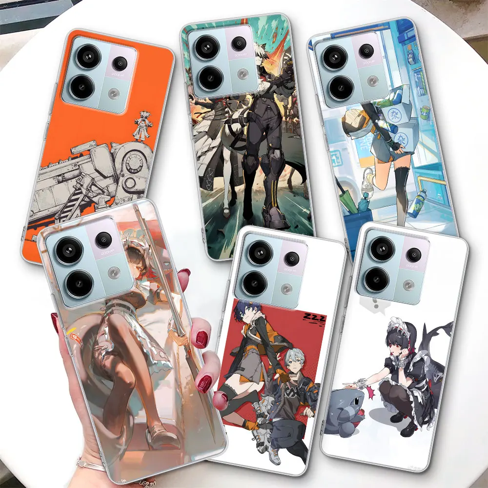 

Game Zenless Zone Zero Case for Xiaomi Redmi Note 15 14 10 11 11S 13 9 12 Pro Plus 13R 11T 10S 8 9S Transparent TPU Phone Cover
