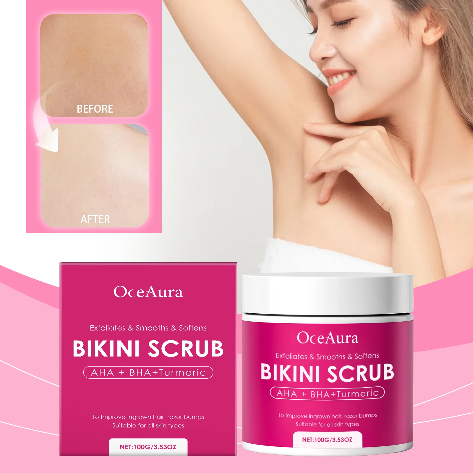 Turmeric Scrub Deep Cleanses The Skin Whitens Exfoliates Remove Dead Skin Makes The Skin Smooth And Elastic Bathing Moisturizing