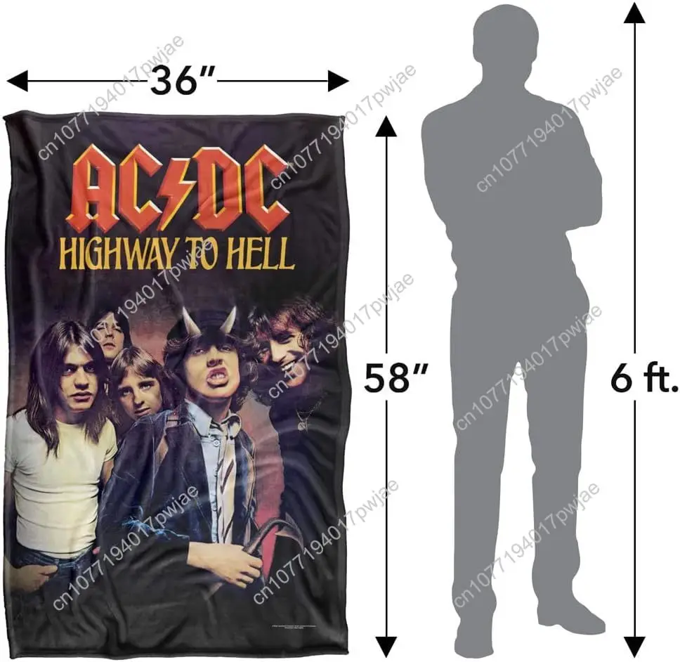 Koce Trevco ACDC Highway Silky Touch Super Soft Throw Custom