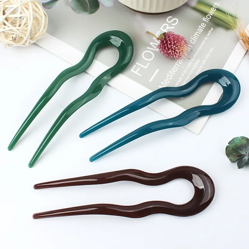 Fashion U Shape Hair Clip Styling Tools Magic Bending Hairwear Convenient Simple Hair Stick Women Hairpin Hair Accessories