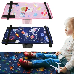 Kids Airplane Footrest Portable Kids Airplane Seat Extender Colorful Airplane Foot Hammock Breathable Toddler Airplane Bed