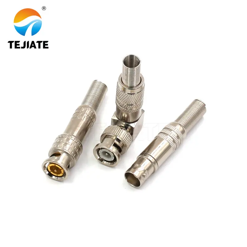 1PCS BNC-J-3/BNC-K/J-5 Tejiate Solderless Connector for Security CCTV Male and Female Adepter