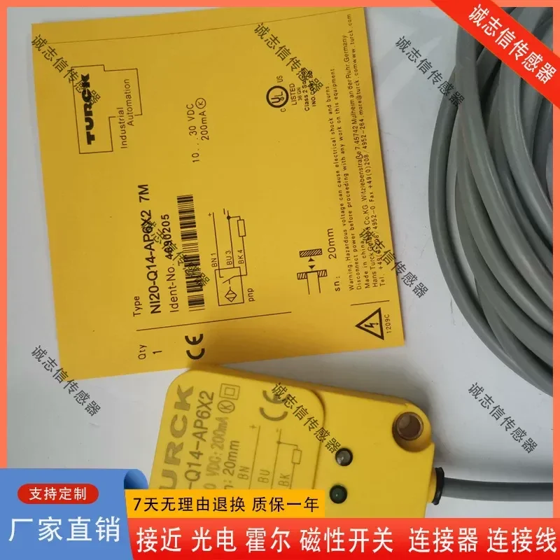 For Turck Proximity Switch BI15 NI25 BI15U-Q20-AP6X2-H1141 AN6X2 Y1 Sensor Inductive Detector