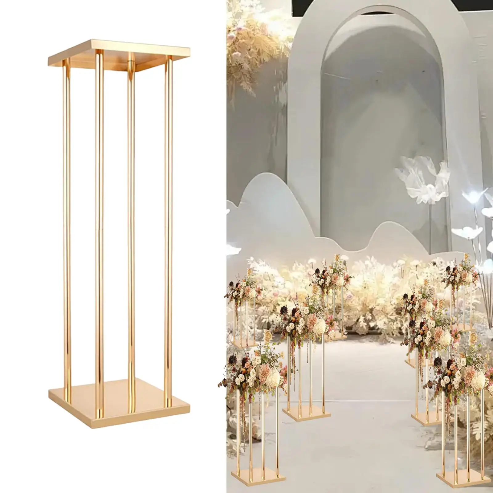 Flower Stand Holder Accessories Elegant Display Pedestal for Photo Prop Events Reception Festival Party Road Leads Anniversary