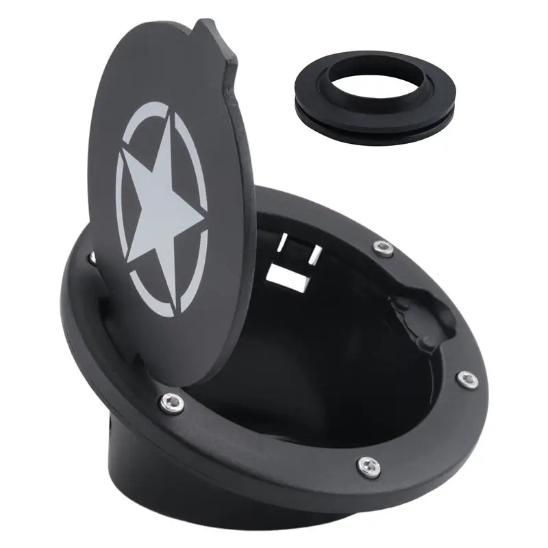 Top Sale Gas Tank Cap Cover Fuel Tank Cover 4-Door 2-Door For 2007-2018 Jeep Wrangler Jk & Unlimited Car Accessories - view 3