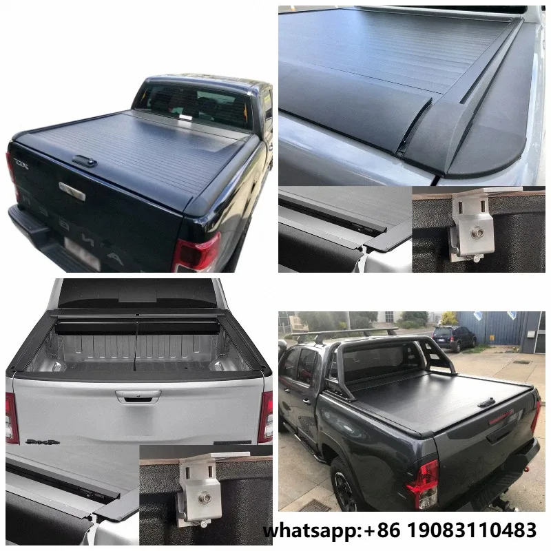 Top Quality Aluminium Retractable Roller Shutter Truck Pickup Bed Covers Roller Lid for Navara Frontier Titan D40