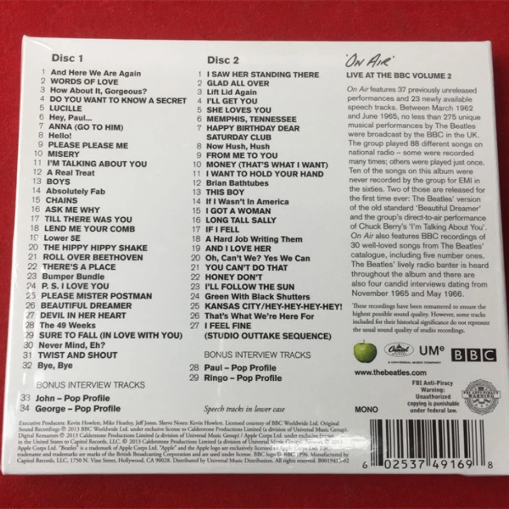 CD 'On Air Live at the BBC Vol - Live Rock avis et prix