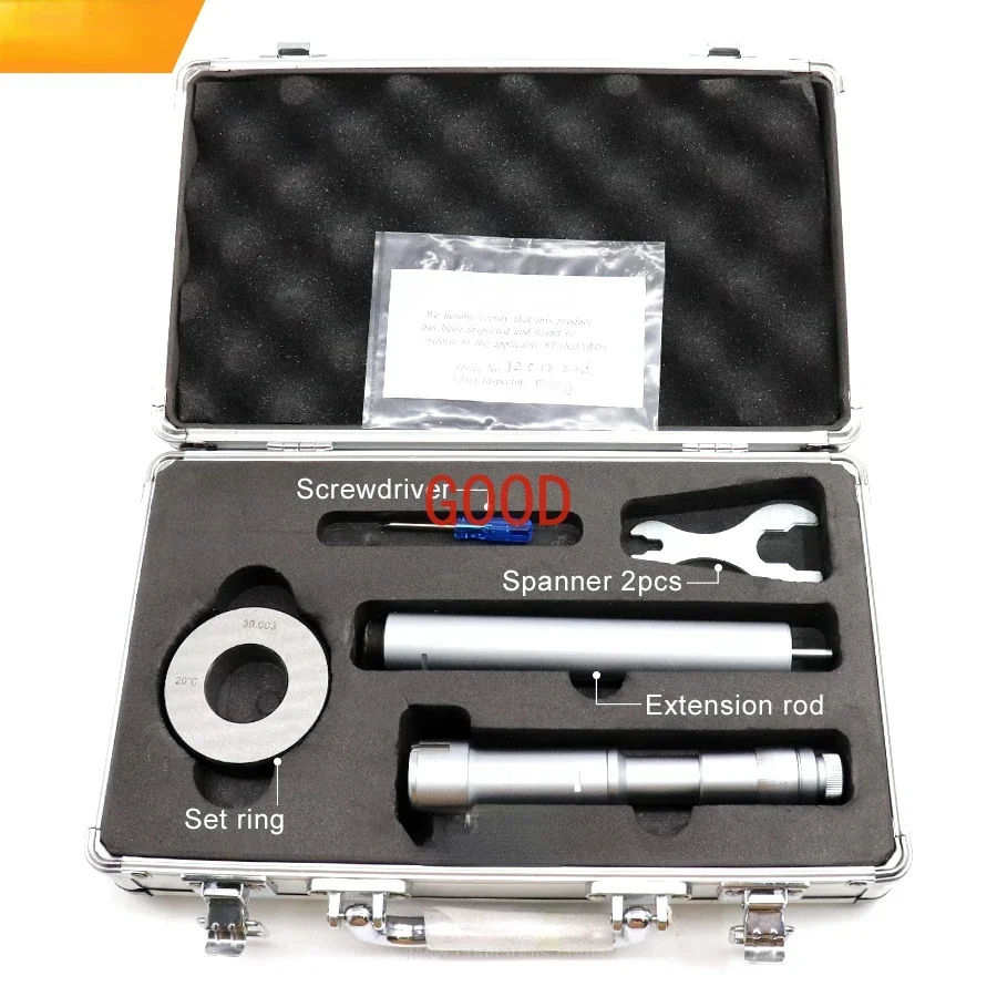 3 Point Internal Micrometer 30-40mm with Aluminum Case (blind hole type)