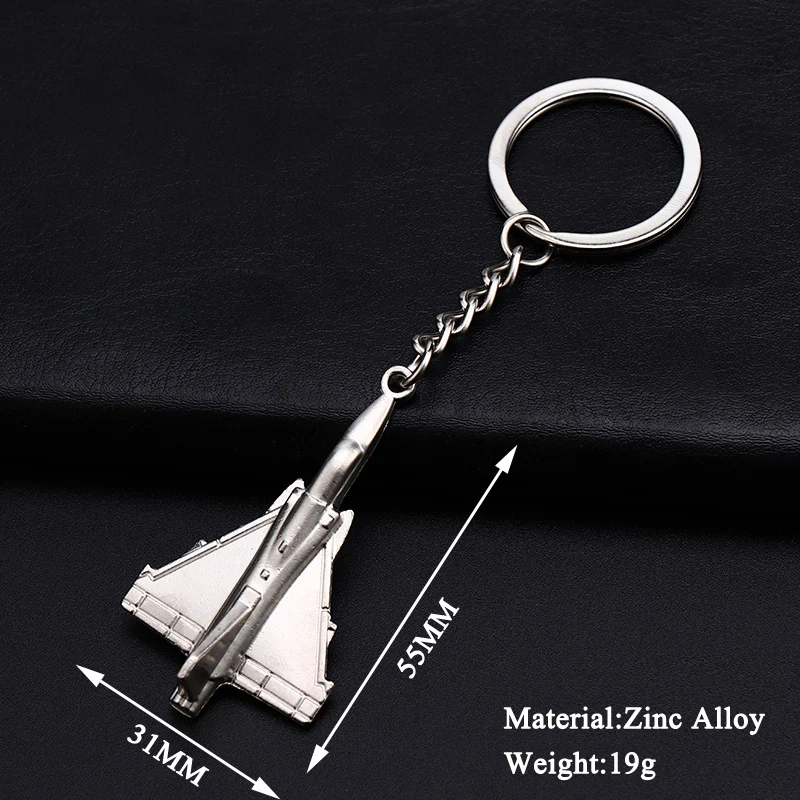 New Men\'s Metal F16 Fighter Keychain Gadgets For Men Battleplane Key Chain On Bag Car Trinket Jewelry Boyfriend Gift Souvenirs