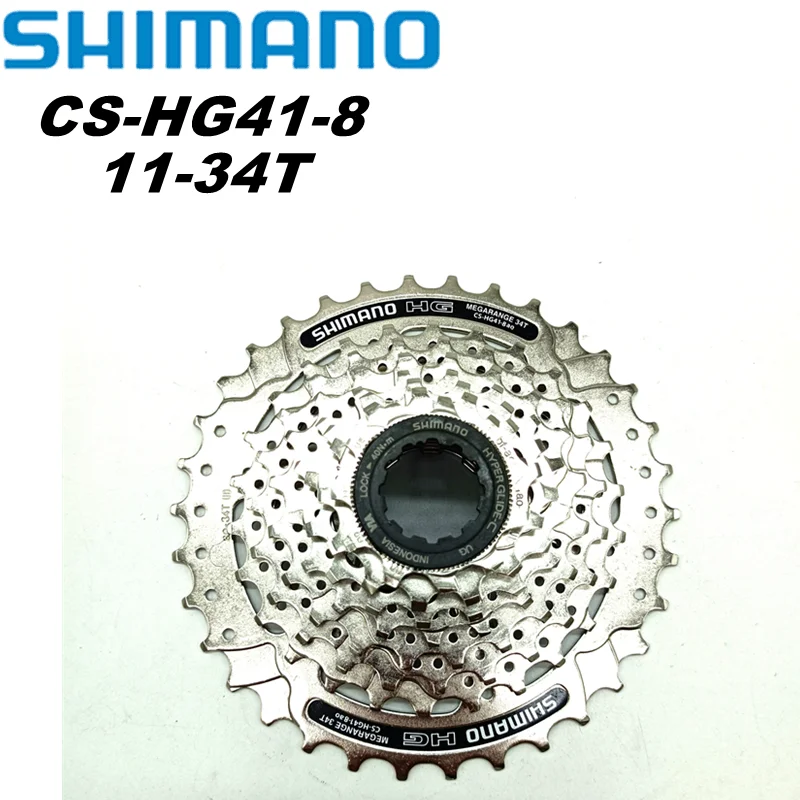 Shimano CS-HG41-8 MTB Mountain Bike Cassette HG41-8 Bicycle Freewheel 8 Speed Flywheel 11-32T 11-34T Crankset Bicycle
