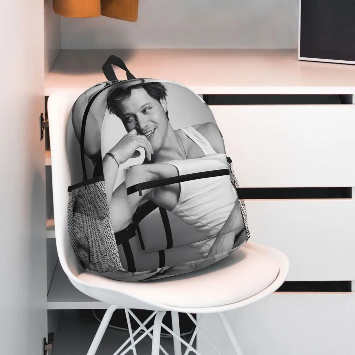 Soft Rudy Pankow JJ Maybank Poster Backpack Daypack Large Capacity Boys Girls BookBag School Bag Shoulder Bags for Men Women