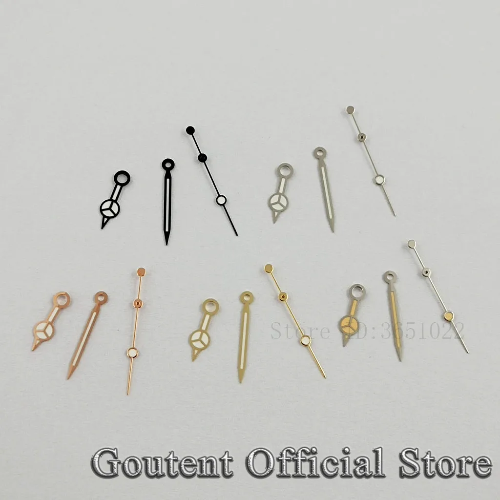 

Goutent 5 типов серебристого, золотого, черного цвета, стрелки, зеленый люм, подходят для механизма ETA 2836 2824 DG2813,3804/Miyota 8215,8205,821A NH35 NH36
