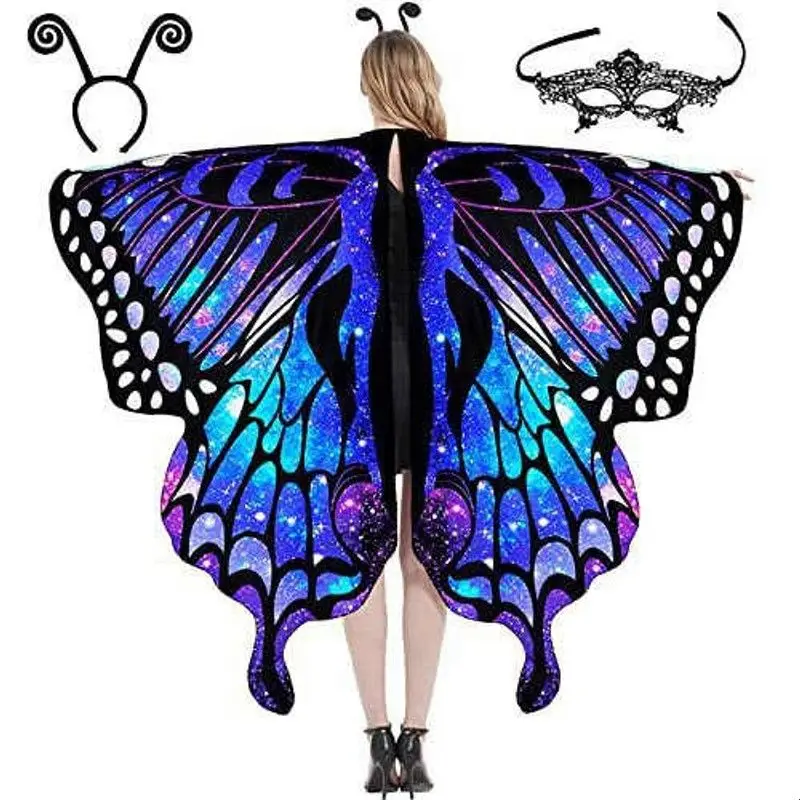 Halloween Costume  Cape Gradient Design Women's Traditional Costume Stage Performance Fashionable Trendsetter