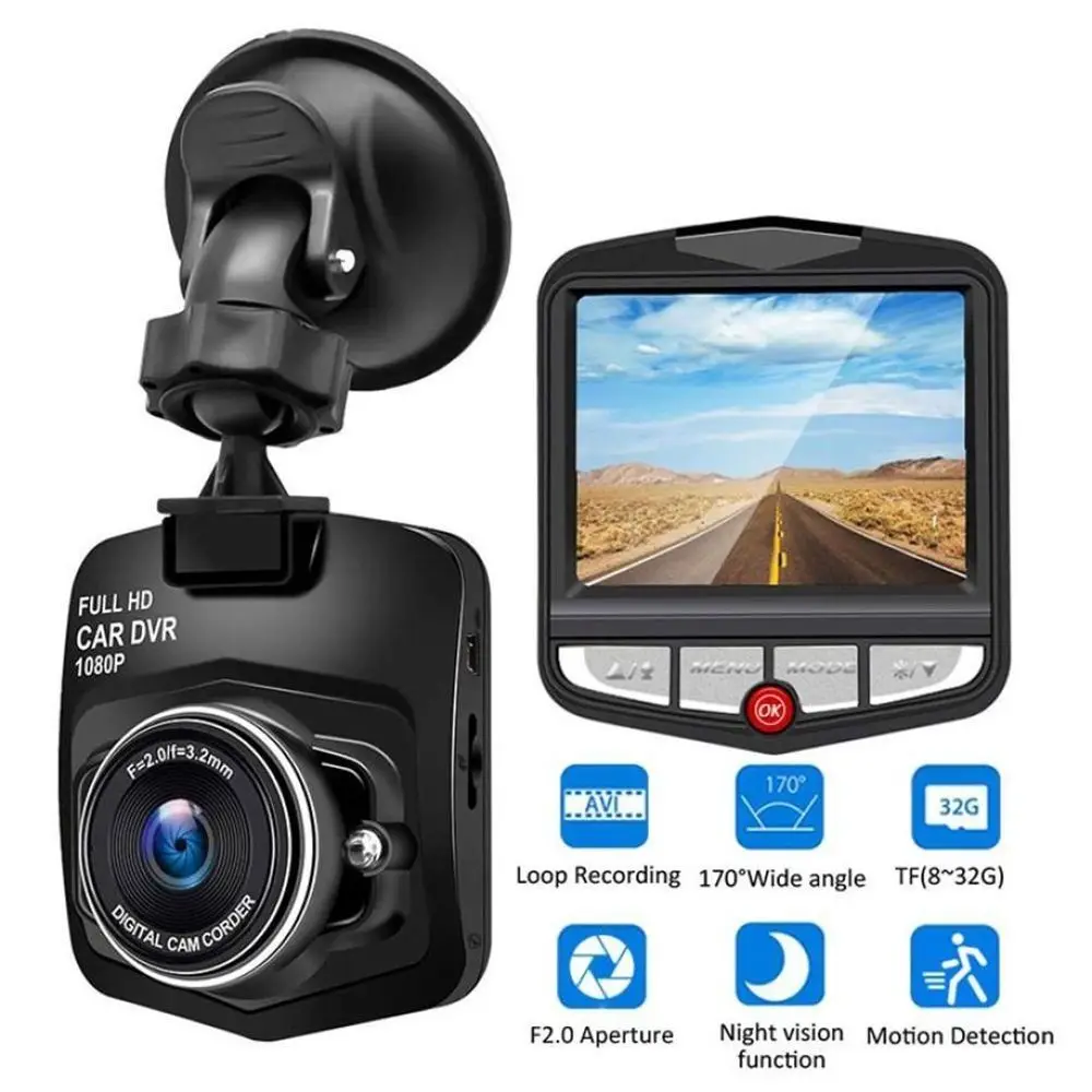 Portable Cycle Recording Shield Dash Cam Video Recorder Car Recorders DVR Camera