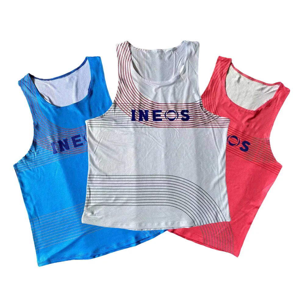 Athletics Tank Top Runnning Speed Fitness Shirt Guys Sleeveless Mens Clothing Athlete Track Field Singlet Run Vest Customization