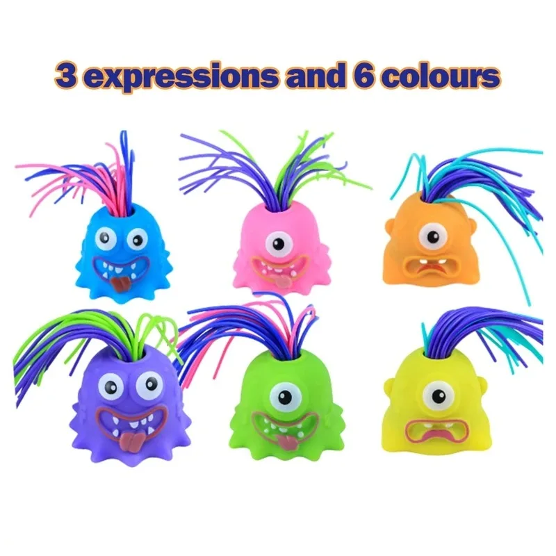 New Novelty Funny Hair Pulling Will Be Screaming Little Monster Kids Decompress Toys Christmas Creative Fun Educational Toys