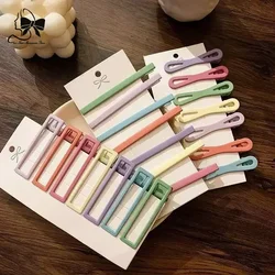 2024 coreano New Fashion Cute Barrettes Girl Candy Color glassato Temperament Bang Clip copricapo femminile Side Banger Clips