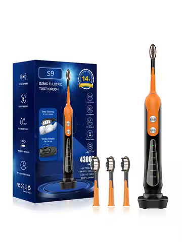 SUBORT S9 Sonic Electric Toothbrush Cordless USB Rechargeable Whitening Toothbrush Waterproof Ultrasonic Automatic Tooth Brush