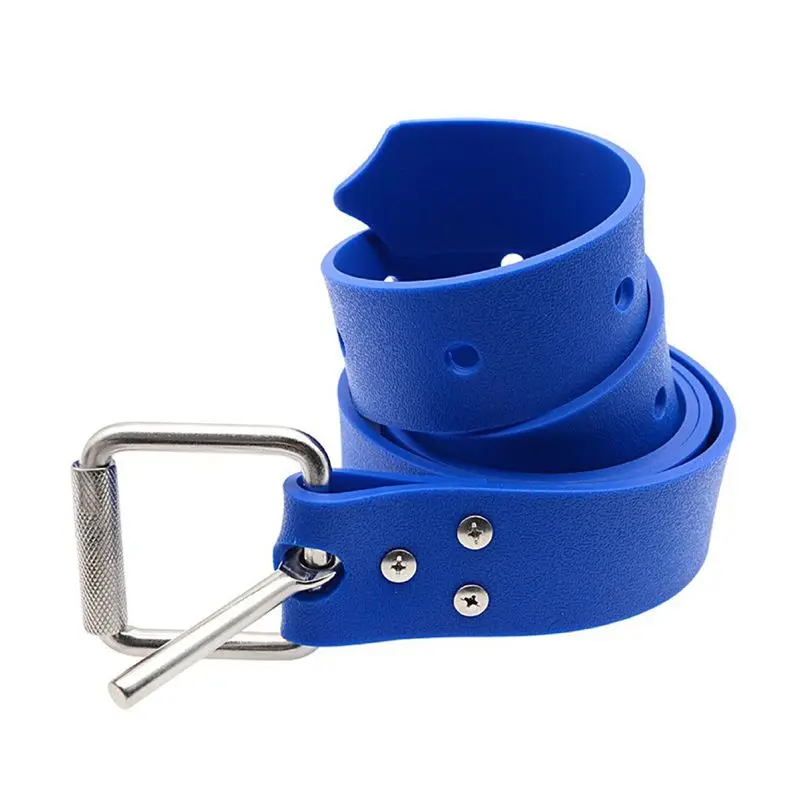HOES-1.5M Adjustable Scuba Diving Weight Belt With 316 Stainless Steel Buckle For Free Diving, Spear Fishing Diving Belt Blue